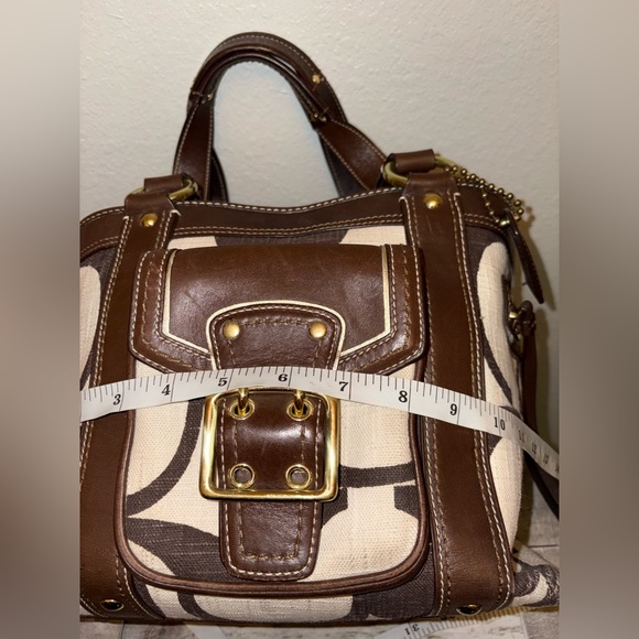 Coach Brown and Cream Shoulder Bag - Picture 16 of 16